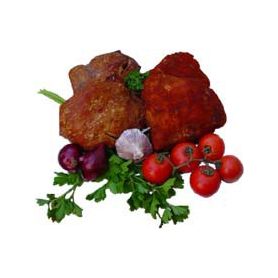 Schweinebacken mit Knoblauch - Pig cheek with garlic and paprika