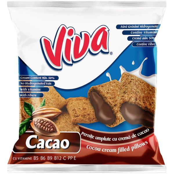 Viva - cocoa cream filled pillows
