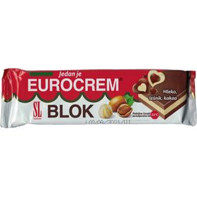 Eurocrem - Blok 45g - Schokolade mit Kakao und Milch