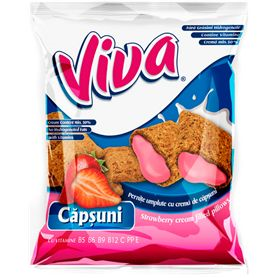 Viva - Kissen mit gefüllter Erdbeercreme 200 g
