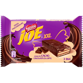 Joe XXL - Knusprige Waffeln mit Kakaocreme in Milchschokolade