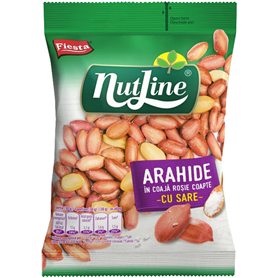Nut Line - Arahide în coajă roșie coapte - cu sare