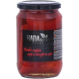 Hadafood - Ardei capia copți și decojiți in oțet, 680 g