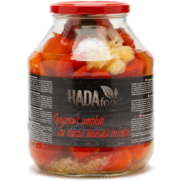 Hadafood - Gefüllte Paprika mit Sauerkraut in Essig eingelegt, 1650 g