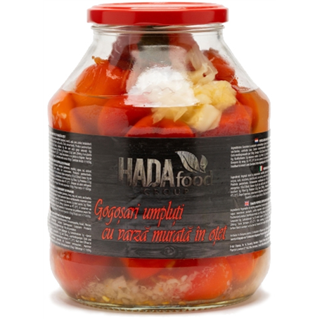 Hadafood - Tomato peppers stuffed with cabbage in vinegar, 1650 g