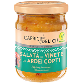 Capricii si Delicii - Salata de vinete cu ardei copti