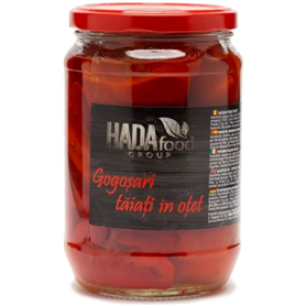 Hadafood - Tomatenpaprika geschnitten, in Essig eingelegt, 680 g