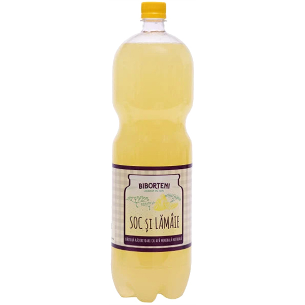 Biborteni - soc si lamaie, lemon juice, elderflower extract and mineral water