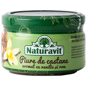 Naturavit - Piure de castane aromat cu vanilie si rom