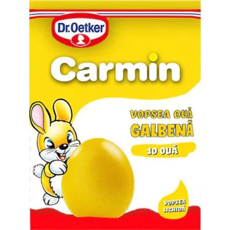 Dr. Oetker - Carmin - Vopsea lichida pentru 10 ouă - "Galben"